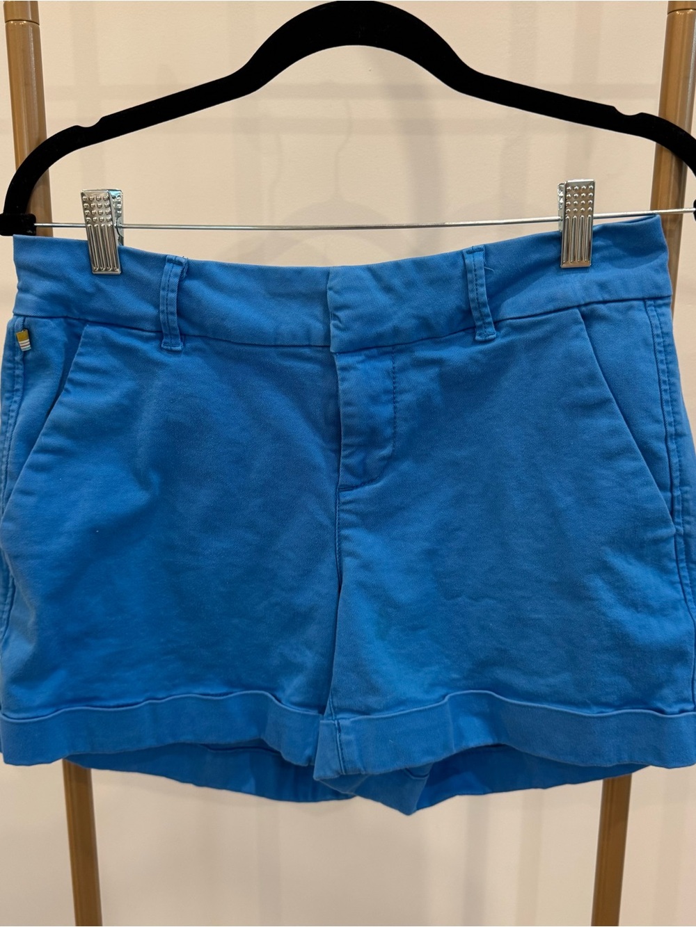 Women’s Bright Blue Short-Length Denim Shorts
